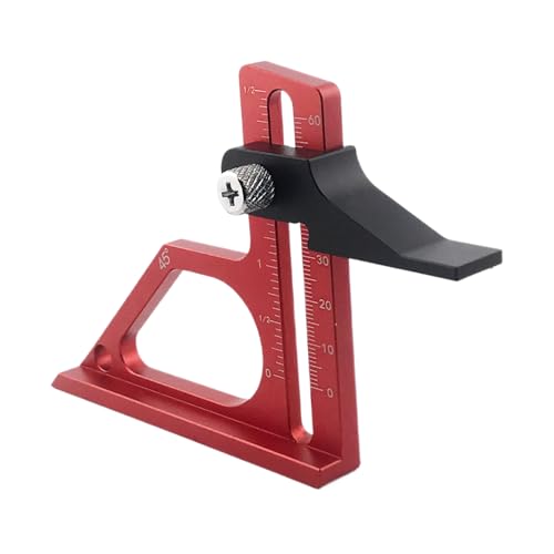 Yidueace Tischkreissägen-Höhenmesser | Einstellbarer Messadapter Für Fräsgeräte | Rutschfeste Messlehre Aus Aluminiumlegierung Für Möbelbau & Schrankeinbau von Yidueace