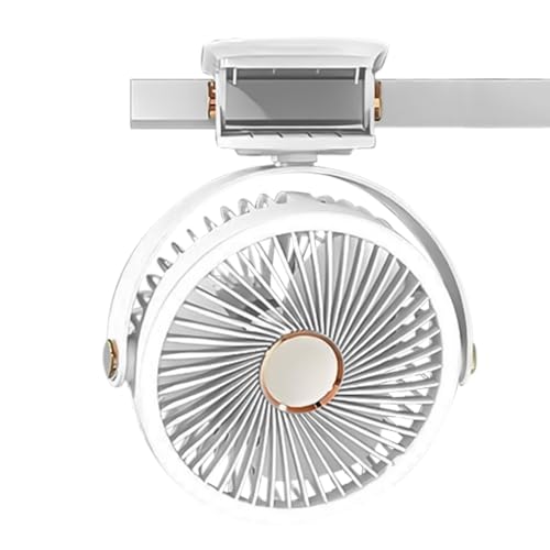 Yidueace Tischventilator - Klemmventilator - USB-C Nachttischleuchte Kabellos Wiederaufladbar Tragbar Für Schlafzimmer Schule Garten Gewächshaus Bauarbeiten von Yidueace