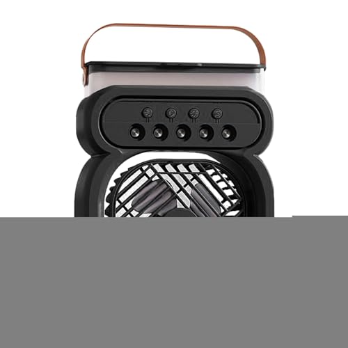 Yidueace Tragbarer Vernebelungsventilator, Persönlicher Tischventilator Mit Vernebelungsfunktion, Aufladbarer Luftbefeuchter Ventilator Für Camping Outdoor Schlafzimmer Picknick Sommer von Yidueace
