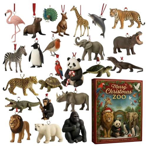 Yidueace Weihnachtscountdown - 24 Tage Adventskalender - 2D Flach Acryl Tieranhänger Deko für Zuhause Feiertag Schule Klassenraum Party Tägliche Familienaktivität Yidueace Weihnachtscountdown - 24 Tage Adventskalender - 2D Flach Acryl Tieranhänger Deko für Zuhause Feiertag Schule Klassenraum Party Tägliche Familienaktivität von Yidueace