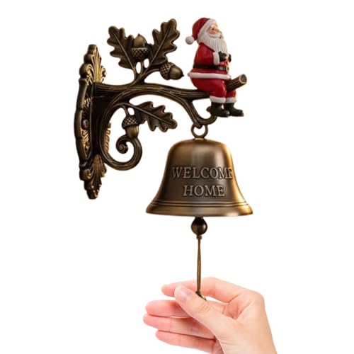 Yidueace Weihnachtsglocken Deko | Weihnachtsklingel Deko Türdekoration,Vintage Garten Hof Türklingel Für Hausflur Küche Innen Außen Yidueace Weihnachtsglocken Deko | Weihnachtsklingel Deko Türdekoration,Vintage Garten Hof Türklingel Für Hausflur Küche Innen Außen von Yidueace
