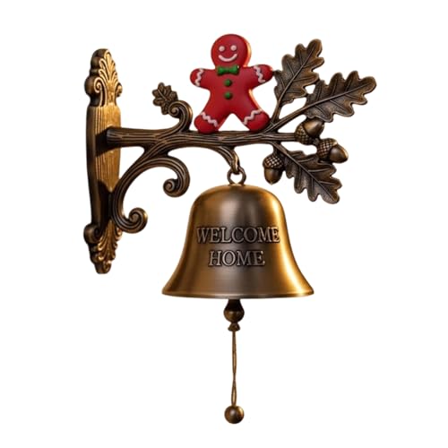 Yidueace Weihnachtstürklingel,Glöckchen Für Weihnachtsschmuck - Vintage Garten Hof Deko Türklingel Für Hausflur Küche Innen Außen Yidueace Weihnachtstürklingel,Glöckchen Für Weihnachtsschmuck - Vintage Garten Hof Deko Türklingel Für Hausflur Küche Innen Außen von Yidueace