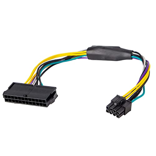 24 Pin auf 8 Pin ATX PSU Stromadapterkabel Kompatibel mit Dell Optiplex 3020 7020 9020 Precision T1700 12inch(30cm) von YieJoya