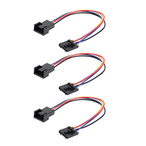 3er-Packung 5-Pin männliche zu 4-Pin Kühlungslüfter Stromkabel, 5Pin zu 4Pin Temperaturregelungslüfter Konvertierungskabel Adapter,4-Pin Lüfter Schnittstellenstecker Konverter Kabel für DELL Computer. von YieJoya