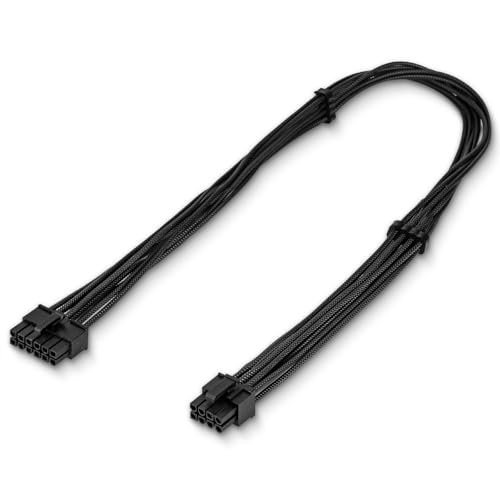 PCIE Kabel für Be Quiet, PSU 12 Pin Stecker auf PCIe 8 Pin (6+2) Stecker Stromversorgung ummanteltes Kabel für be quiet Power Supply von YieJoya