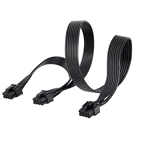 YieJoya PCI-e 8 Pin auf Dual (6+2) Pin Stecker PCI Express Power Adapter Kabel für EVGA Modular Netzteil und Grafikkarte von YieJoya