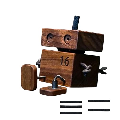 Yigoo Schüttelmann Auto Holz Mit Aromafunktion,Wackelfigur Auto Mit Bewegungsaktivierung, Premium Festival Geschenkidee Zur Entspannung Für Armaturenbrett Und Schreibtisch von Yigoo