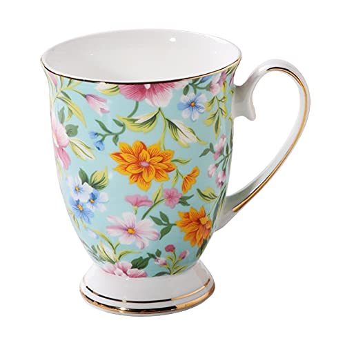 Yiida Floral Mugs Porzellan Bone China Tea Mug Coffee Cups Coffee Mug Set Large Coffee Mugs Coffee Cups Set Mugs von Yiida