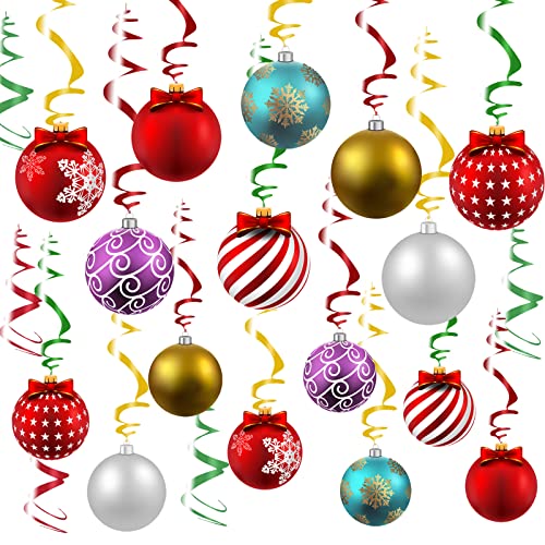 Weihnachtsdeko 30 Stk.Weihnachtskugeln Deckenhänger Papier Kugeln Wirbel Hängende Dekoration Luftschlangen Spiralen mit Aufhänger Weihnachten Deko Rot Weihnachtsdeko 30 Stk.Weihnachtskugeln Deckenhänger Papier Kugeln Wirbel Hängende Dekoration Luftschlangen Spiralen mit Aufhänger Weihnachten Deko Rot von YiiiGoood