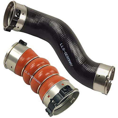 Yildiz 2x Turboschlauch Ladeluftschlauch, Silber, Innendurchmesser 70 mm, Kompatibel mit BMW 7er F01 F02 F03 F04 730d dx 740d dx, EINBAUFERTIG! inkl. Dichtung und/oder Schlauchschelle von Yildiz