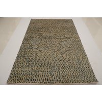 200x250 Gabbeh Teppich Blaugrau Dreieck Muster Afghan Handgeknüpfte Bio Wolle Handgesponnene Wollteppich - Für Wohnzimmer Schlafzimmer von YildizRugs