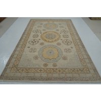 200x300 Beige Khotan Vintage Teppich - Handgemachter Wollteppich Für Schlafzimmer Wohnzimmer Esszimmerteppich von YildizRugs