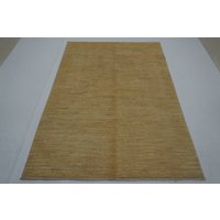 5x8 Einfacher Gabbeh Teppich - Beige Ungefärbte Schafwolle Handgemachter Plüsch Teppiche Für Wohnzimmer Schlafzimmer Kinderzimmer von YildizRugs