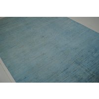 Handgeknüpfter Gabbeh Teppich - Arktis Blau Überfärbter Aus Plüsch Wolle 15x2M von YildizRugs