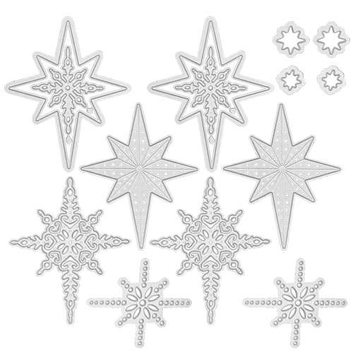 2 Sets 5x3 -Zoll -Weihnachts -Stempelschnitte, Starlight Snowflake Metal Die Schnitte für Kids Carbon Steel für DIY Scrapbook Album Paper Card Hüllkurve 2 Sets 5x3 -Zoll -Weihnachts -Stempelschnitte, Starlight Snowflake Metal Die Schnitte für Kids Carbon Steel für DIY Scrapbook Album Paper Card Hüllkurve von Yililay