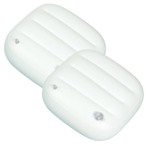 2pcs aufblasbare Verschleißbadkissen mit Verstellbarer Festigkeit einfach zu verwendende Ergonomie aufblasbare Booster-Sitzpolster tragbares Whirlpool-Zubehör zur Entspannung zur Entspannung von Yililay