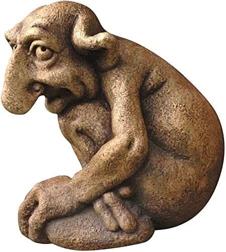 Yililay Goblin Statue Friendly Troll Resin Skulptur Personalisierte Statue Gartendekoration Indoor Outdoor GNOME Statue für Pflanzgefäße Terrassendekorationen 5 Zoll 13 cm von Yililay