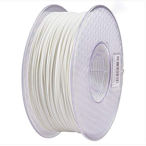 PLA 3D-Druckerfilament PLA-Filament 1,75 Mm Maßgenauigkeit +/- 0,02 Mm, 1 Kg (2,2 LBS) Spule 3D-Druckfilament Für 3D-Drucker, Schwarz(Color:Weiß) von Yimihua