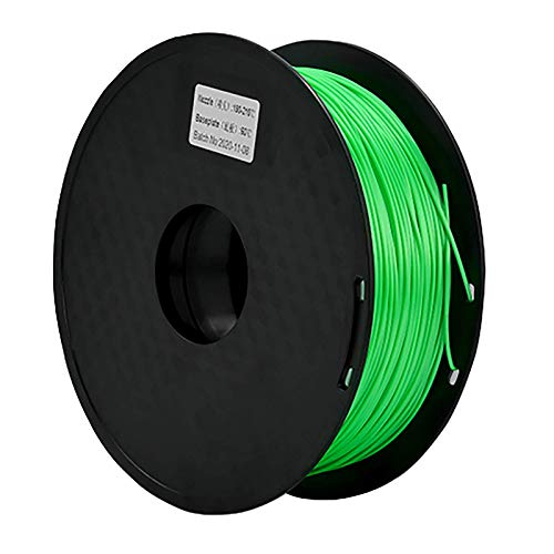 PLA-Filament 1,75 Mm, PLA Filament 1 Kg Spule, 3D-Druckerfilament/Genauigkeit +/- 0,02 Mm Für 3D-Drucker Und 3D-Druckstift(Color:Grün) von Yimihua