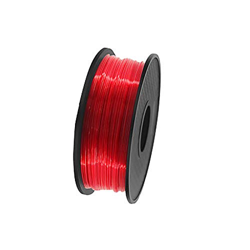 PLA-Filament 3D-Druckerfilament PLA1.75mm 1 Kg Spule PLA-leitfähiges Filament, Verwendet In Druckern Und 3D-Druckstiften, Maßgenauigkeit +/- 0,02 Mm(Color:Transparent rot) von Yimihua