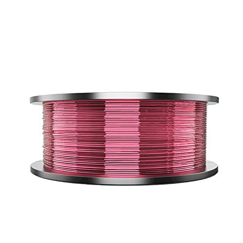 PLA Silk Filament 1,75 Mm 3D-Drucker Filament PLA Silk Faux Metallic FDM-Druckmaterial 1 Kg Spule PLA Rainbow Filament Für 3D-Drucker Und 3D-Druckstifte(Color:Seidenrot) von Yimihua