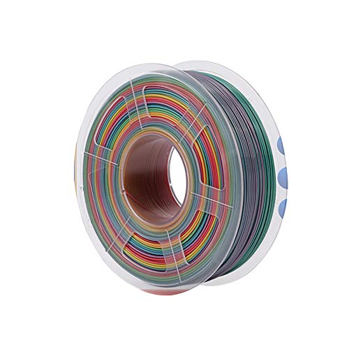 Rainbow Pla Filament 1,75 Mm Farbverlauf 3D-Drucker Regenbogen Filament Mischfarbe FDM Filament EIN Tablett Aus Mehrfarbendruck PLA1 Kilogramm Spulendruckmaterial Filament Buntes Filament von Yimihua