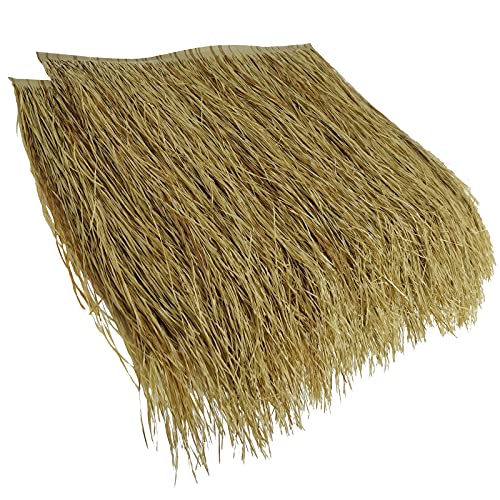 Reetdach Schindel Künstliche Strohfliese Palmdach Paneele,PE Keine Fäulnis Und Keine Wartung,for Tiki Bar Garten Hawaii Strandschir Mstrandschirm HOL(Size:10pcs,Color:Feuerfestes Gelb) von Yimihua