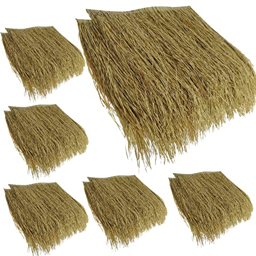 Reetdach Schindel Künstliche Strohfliese Palmdach Paneele,PE Keine Fäulnis Und Keine Wartung,for Tiki Bar Garten Hawaii Strandschir Mstrandschirm HOL(Size:10pcs,Color:Gewöhnliches Gelb) von Yimihua