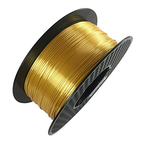 Seiden-PLA-Filament Roségold 1,75 Mm 1 Kg Spule Seidenmetall-PLA-Filament Für 3D-Drucker Und 3D-Stift(Color:Golden) von Yimihua