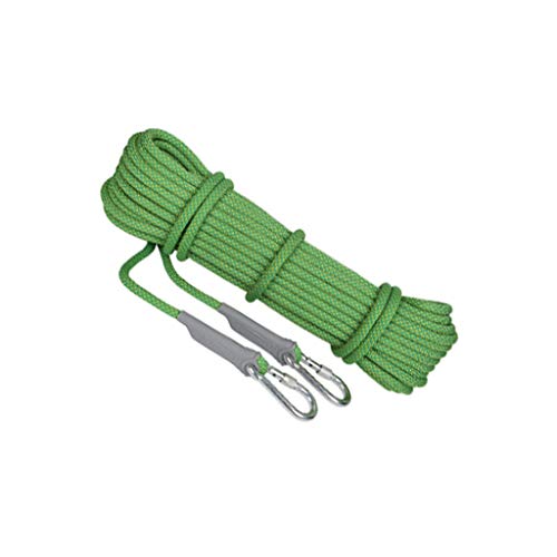 kletterseil Grün Profi Nylon Kletterseil，8mm/10,5mm/12mm Sicherheitsseil Mit Karabiner Für Wanderung Bergsteigen Outdoor Sport Camping Höhlenforschung（10m-100m） ( Size : 10m , 直径 Diameter : 10.5mm ) von Yimihua