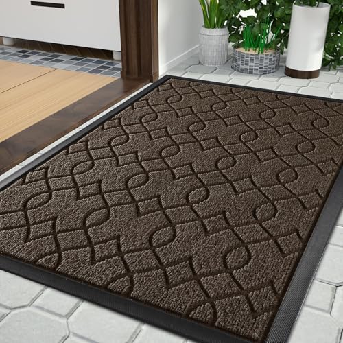 Yimobra Fussmatte Aussen, Waschbar Wetterfest, 75 x 43 cm, Robuste und Wasserabsorbierende, Schmutzresistente Fußmatten, Mit Rutschfester Rückseite Fußmatte Gummi, Braun Yimobra Fussmatte Aussen, Waschbar Wetterfest, 75 x 43 cm, Robuste und Wasserabsorbierende, Schmutzresistente Fußmatten, Mit Rutschfester Rückseite Fußmatte Gummi, Braun von Yimobra