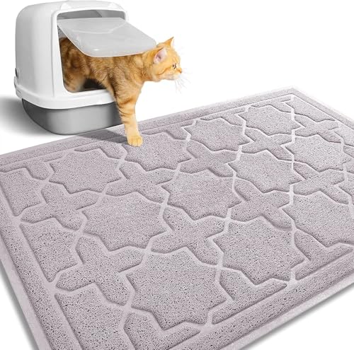 Yimobra Katzenstreu Matte, 90 x 60 cm, Wasserdichte Katzenklomatte Rutschfest Katzenklo Unterleger Matte, Einfache Reinigung Katzenklo Vorleger, Coffee Yimobra Katzenstreu Matte, 90 x 60 cm, Wasserdichte Katzenklomatte Rutschfest Katzenklo Unterleger Matte, Einfache Reinigung Katzenklo Vorleger, Coffee von Yimobra