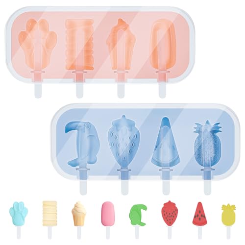 Eisformen Eis Am Stiel 2 Stück Eisformen Silikon 26cm mit 200 Stück Eisstiele Holz Eis Am Stiel Formen Wiederverwendbar Eisform BPA Frei Eis Formen für Stieleis für DIY Gefrorenes Dessert Schokolade Eisformen Eis Am Stiel 2 Stück Eisformen Silikon 26cm mit 200 Stück Eisstiele Holz Eis Am Stiel Formen Wiederverwendbar Eisform BPA Frei Eis Formen für Stieleis für DIY Gefrorenes Dessert Schokolade von Yimomoyi