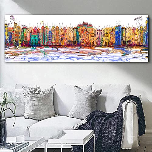 DIY 5D Diamant Malerei Vollbohrer Kit Abstraktes Gebäude Erwachsene Diamant Painting Bilder set Strass Stickerei Diamond Painting Kunst Cross Stitch Handwerk für Home Wall Décor square drill 80x160cm von Yimze