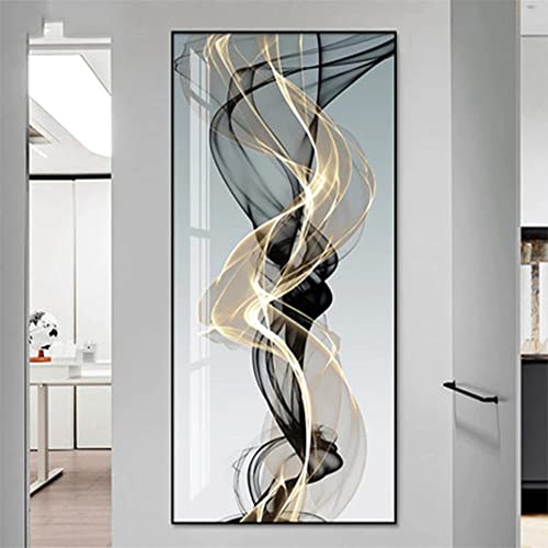 Yimze Diamant Painting Bilder Erwachsene Anfänger Abstrakte Blaue Linie DIY 5d Diamond Painting Full Drill Kit Strass Stickerei Cross Stitch Arts Craft für Home Wand Decor Geschenk 60x120cm von Yimze