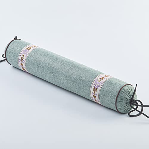 Rundes Buchweizen-Halskissen mit superweichem Bambus-Kissenbezug, abnehmbarem waschbarem Kissen ​für die Halswirbelsäule 3,40 * 8cm von Yin Home