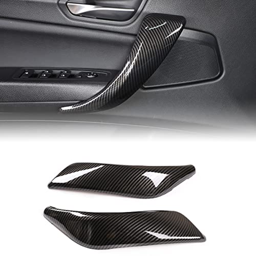 YinanIutos Auto-Innentür-Schüssel-Abdeckung Auto Türgriff Kompatibel mit BMW 1er 2er (2-Türer) Importmodelle 2012-2018 | ABS-Material | Carbonoptik | 2-teilig Set von YinanIutos