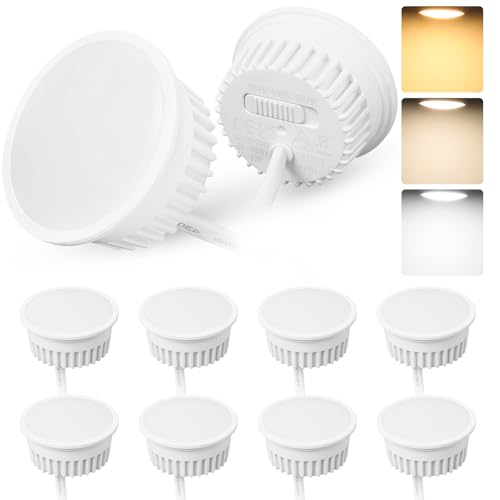 YindaLux 10er Set LED Modul Dimmbar ø50x23mm für Einbaustrahler Aufbauspot 4.9W 500LM 3CCT Warmweiss 3000K Neutralweiss 4000K Kaltweiss 6500K IP44 Wasserdicht 120°Modul Ersetzt GU10 MR16 Leuchtmittel YindaLux 10er Set LED Modul Dimmbar ø50x23mm für Einbaustrahler Aufbauspot 4.9W 500LM 3CCT Warmweiss 3000K Neutralweiss 4000K Kaltweiss 6500K IP44 Wasserdicht 120°Modul Ersetzt GU10 MR16 Leuchtmittel von YindaLux