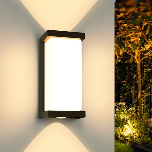 YindaLux 36W LED Aussenlampe Wand, IP65 Wasserdichte 3900LM wandleuchte Innen/Außen, 3000K Warmweiß Modern Außenlampe, Aluminium Außenwandleuchten für Terrasse, Eingang, Flur, Schwarz YindaLux 36W LED Aussenlampe Wand, IP65 Wasserdichte 3900LM wandleuchte Innen/Außen, 3000K Warmweiß Modern Außenlampe, Aluminium Außenwandleuchten für Terrasse, Eingang, Flur, Schwarz von YindaLux