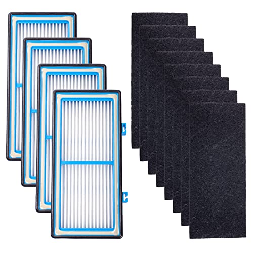 Ying-ti 4 HEPA + 8 Carbon Booster Filter, Ersatzfilter für Holmes AER1 HEPA Typ Total Air Filter Ersatzfilter für HAPF30AT und HAP242-NUC von Ying-ti