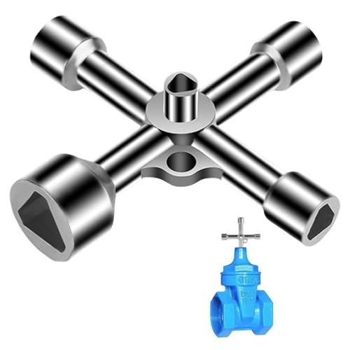 Dreikantschlüssel Mülltonne,Universal Schaltschrankschlüssel,Dreieck Schlüssel für Klempner,Schrankenschlüssel Vierkantschlüssel Universalschlüssel,3 kant Schlüssel für Ventile Wasserhähne Hydranten von YingMengZhiGe