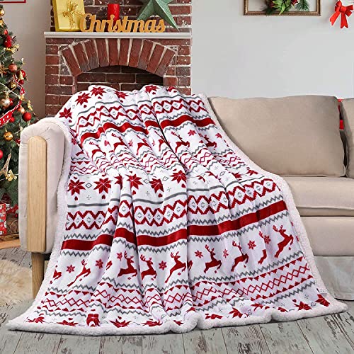 Yinghesheng Kuscheldecke Sherpa Decke, 160 × 200cm Decke mit Weihnachtsmotiv, Warme Sofaüberwurf Fleecedecke Dick als Sofadecke, Couchdecke oder Wohndecke Yinghesheng Kuscheldecke Sherpa Decke, 160 × 200cm Decke mit Weihnachtsmotiv, Warme Sofaüberwurf Fleecedecke Dick als Sofadecke, Couchdecke oder Wohndecke von Yinghesheng