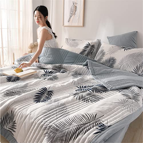 Yinghesheng Sommerdecke Weiche Steppdecke Qualitäts-Bettdecke für den Sommer Weichgewebe-Decke für Bett/Couch/Reise/Picknick atmungsaktiv & wärmeausgleichend,G,200x230cm von Yinghesheng