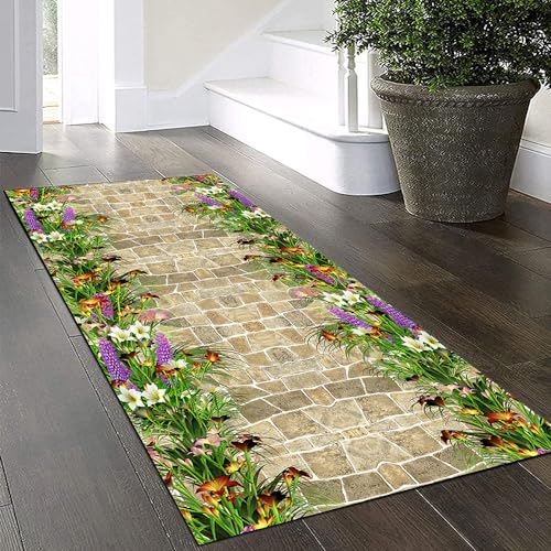 Yinghesheng Teppich Läufer Flur Küche rutschfest Waschbar 90x360cm Teppichläufer Lang Küchenläufer Meterware Korridor Tepiche Kücheteppich Schlafzimmer Flurmatten Breit 40-140Cm,Grass Green Yinghesheng Teppich Läufer Flur Küche rutschfest Waschbar 90x360cm Teppichläufer Lang Küchenläufer Meterware Korridor Tepiche Kücheteppich Schlafzimmer Flurmatten Breit 40-140Cm,Grass Green von Yinghesheng