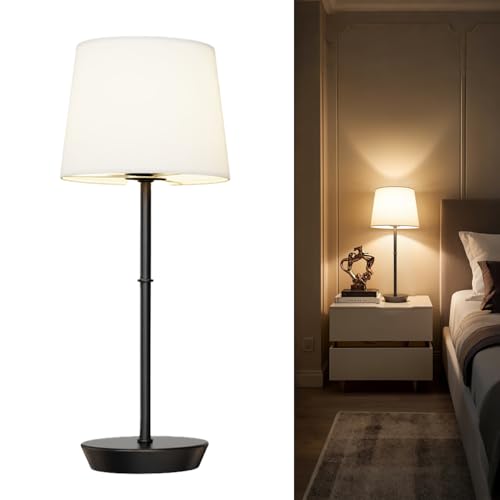 Yinglap Tischlampe Kabellos Akku, 5000mAh LED Nachttischlampe Touch Ohne Kabel mit Dimmbar Magnetischen RGB Glühbirne & Fernbedienung, Aufladbar Lampe für Nachttisch Wohnzimmer Esstisch – Schwarz Yinglap Tischlampe Kabellos Akku, 5000mAh LED Nachttischlampe Touch Ohne Kabel mit Dimmbar Magnetischen RGB Glühbirne & Fernbedienung, Aufladbar Lampe für Nachttisch Wohnzimmer Esstisch – Schwarz von Yinglap