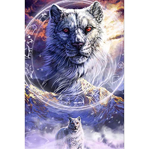 Puzzle 5000 Pieces,Puzzle Erwachsene,Wolf und Berg Puzzles, Indoor-Puzzle-Kreativspiel zur Entspannung von Erwachsenen und Erziehung von Kindern oder als Geschenk-61.61x41.53 Zoll (156.5 x 105.5cm) von Yingxin34