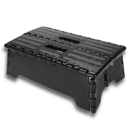Half Step, Klappbarer Tritthocker Black Ladder für ältere Schwangere Badreisende Reduziert die Höhe der Türstufen von Yinhing