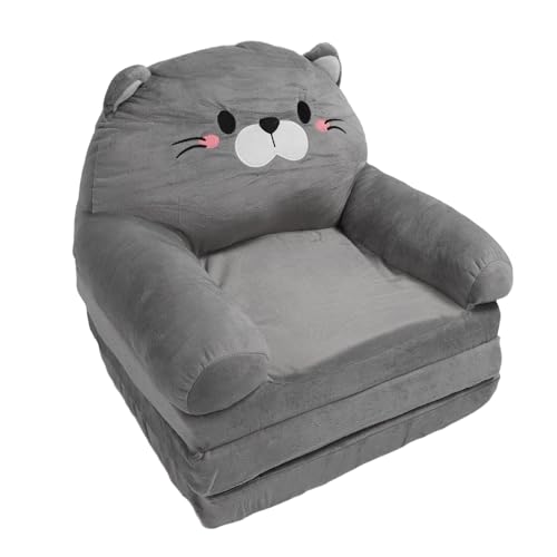 Kleinkindstuhl, Kleinkind -Couch Armlehnen -Sofa Bett Falten Sitzplätze Kissen Couch Zum Nickerchen Spielen Schlaflesen (Dreifachschicht) von Yinhing
