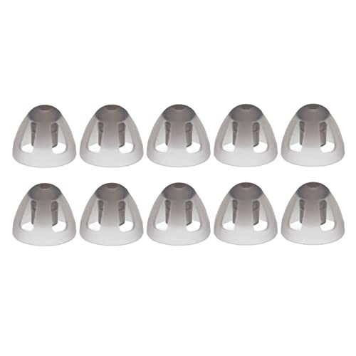 Yinhing 10 Stück Universal Domes für Hörgeräte, Hörgeräte Dome Soft Open Domes Black Layer Ersatz-Ohrstöpsel für ältere Menschen mit Hörbehinderungen(M) von Yinhing