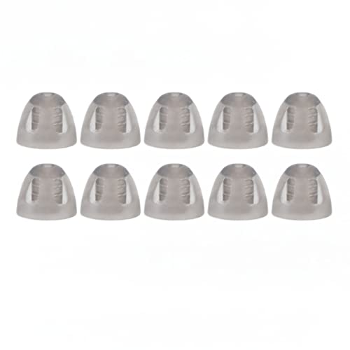 Yinhing 10 Stück Universal Domes für Hörgeräte, Hörgeräte Dome Soft Open Domes Black Layer Ersatz-Ohrstöpsel für ältere Menschen mit Hörbehinderungen(S) von Yinhing